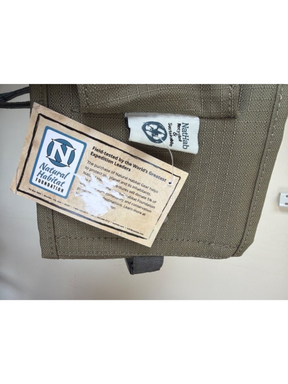 NWT Nat Hab Natural Habitat Adventures Travel Neck Wallet Passport Holder - Picture 5 of 13